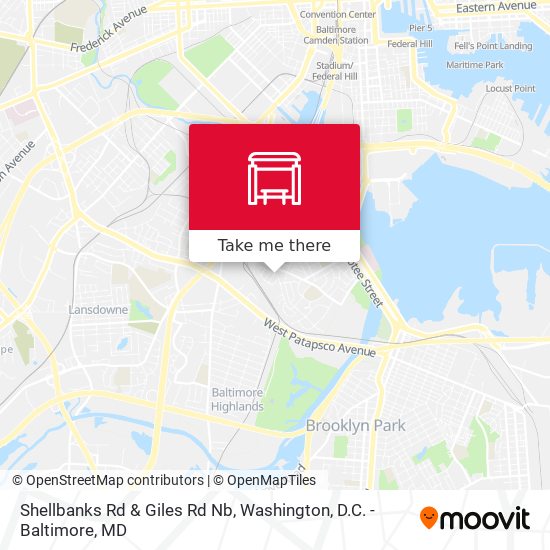 Mapa de Shellbanks Rd & Giles Rd Nb