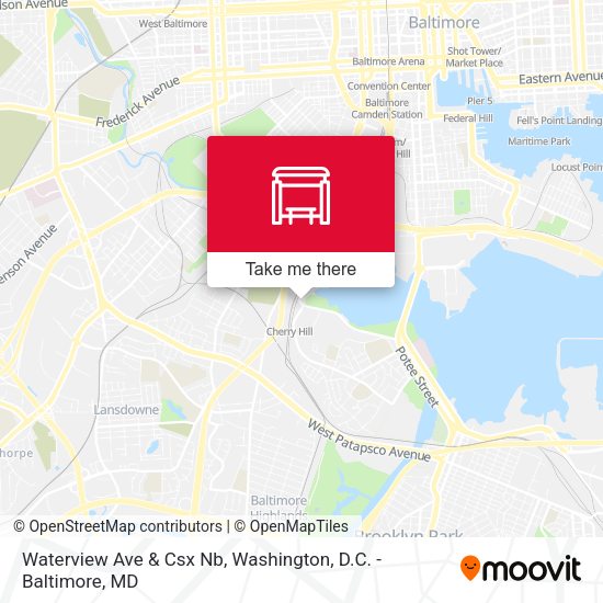Waterview Ave & Csx Nb map