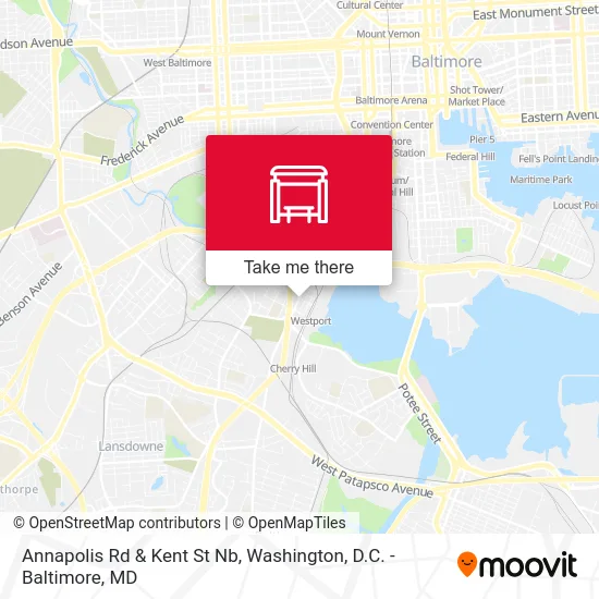 Annapolis Rd & Kent St Nb map