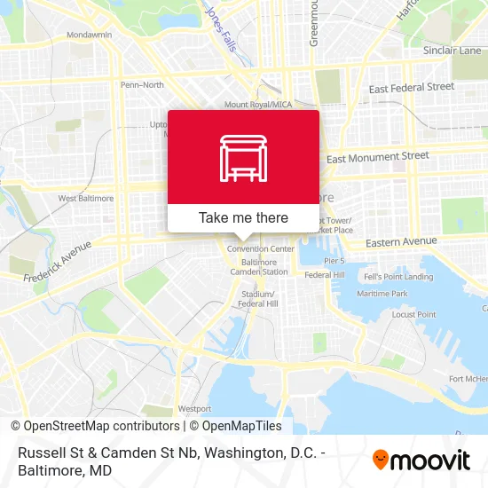 Russell St & Camden St Nb map