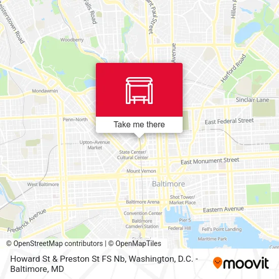 Howard St & Preston St FS Nb map