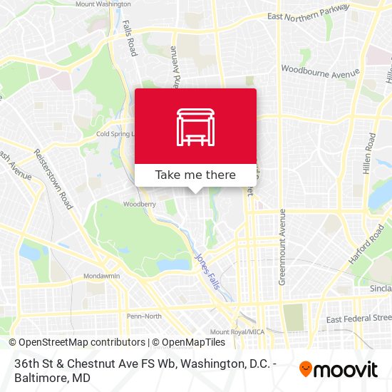 36th St & Chestnut Ave FS Wb map