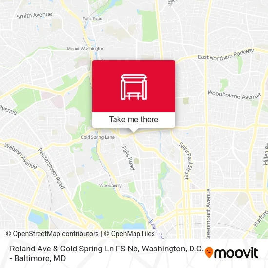 Mapa de Roland Ave & Cold Spring Ln FS Nb