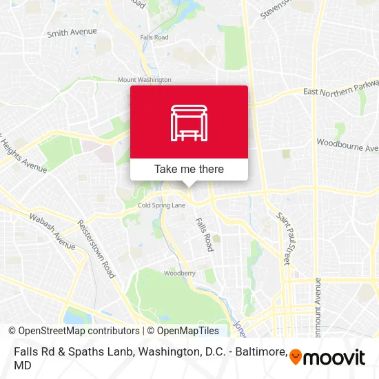 Mapa de Falls Rd & Spaths Lanb