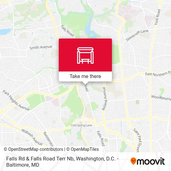 Falls Rd & Falls Road Terr Nb map