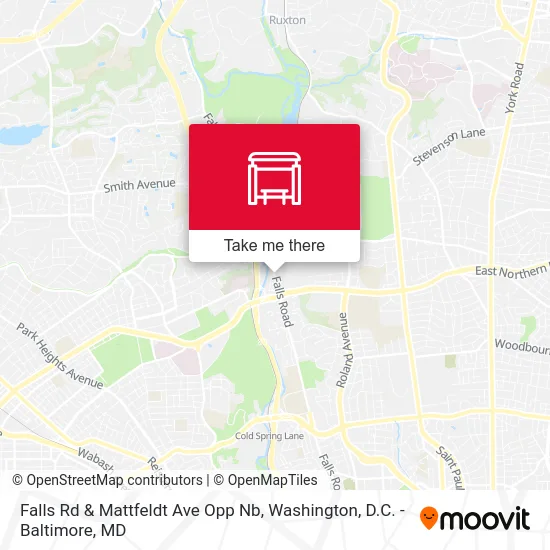 Falls Rd & Mattfeldt Ave Opp Nb map