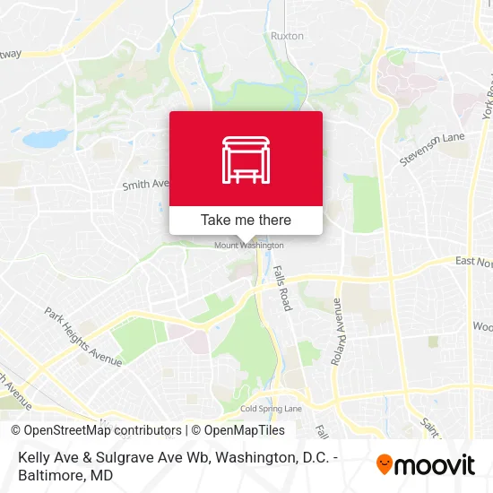 Kelly Ave & Sulgrave Ave Wb map