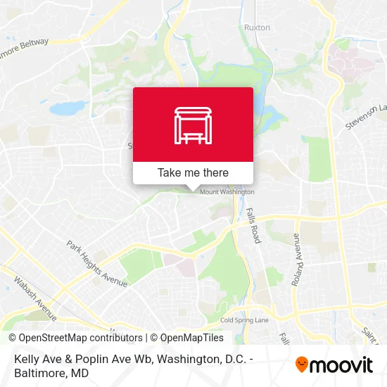 Kelly Ave & Poplin Ave Wb map