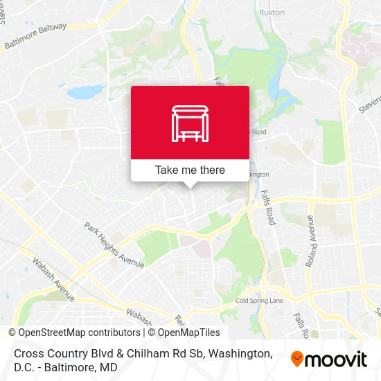 Cross Country Blvd & Chilham Rd Sb map