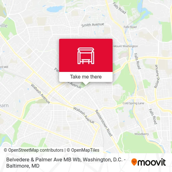 Belvedere & Palmer Ave MB Wb map