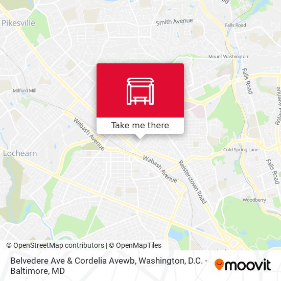 Belvedere Ave & Cordelia Avewb map