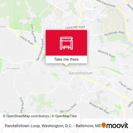 Randallstown Loop map
