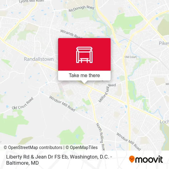 Liberty Rd & Jean Dr FS Eb map