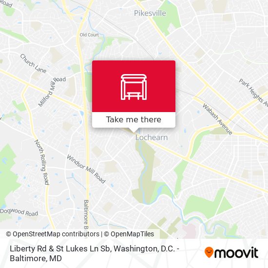 Liberty Rd & St Lukes Ln Sb map