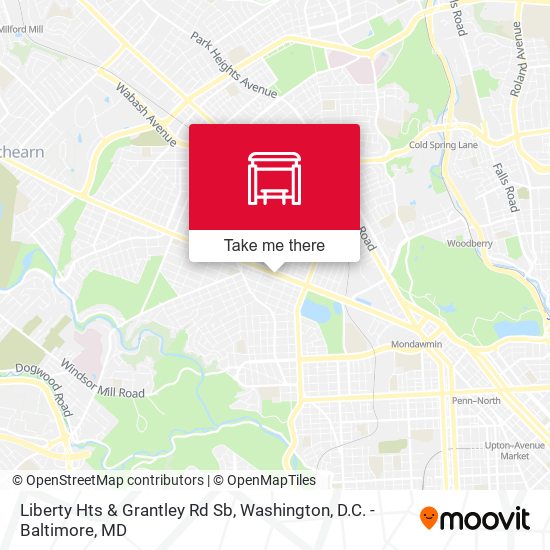 Mapa de Liberty Hts & Grantley Rd Sb