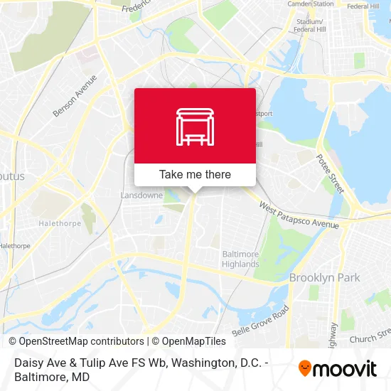 Daisy Ave & Tulip Ave FS Wb map