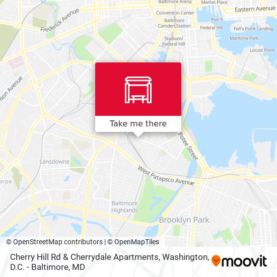 Cherry Hill Rd & Cherrydale Apartments map