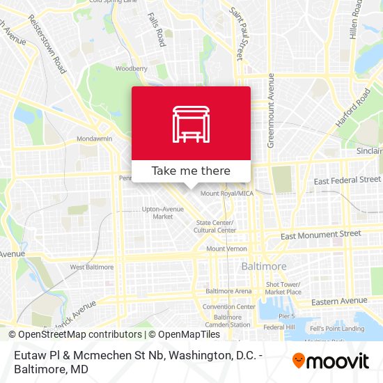 Mapa de Eutaw Pl & Mcmechen St Nb