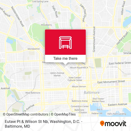 Eutaw Pl & Wilson St Nb map
