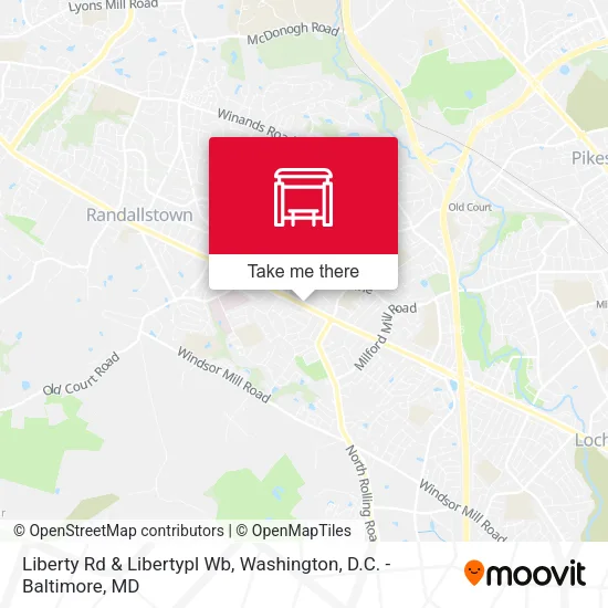 Liberty Rd & Libertypl Wb map