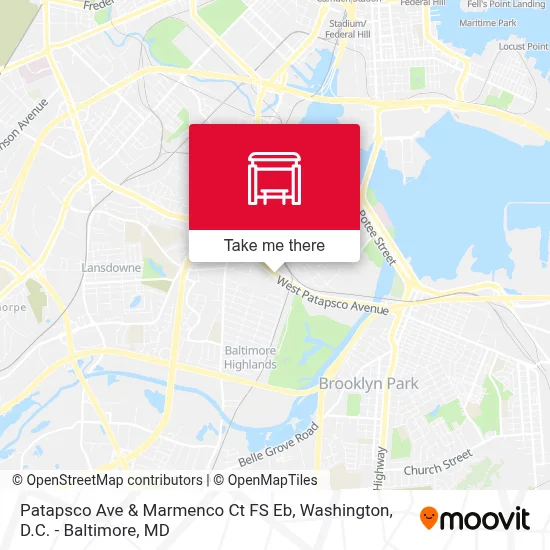 Patapsco Ave & Marmenco Ct FS Eb map