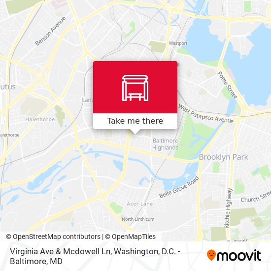 Mapa de Virginia Ave & Mcdowell Ln