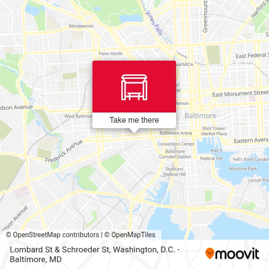 Lombard St & Schroeder St map