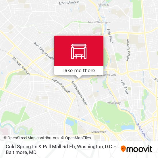 Mapa de Cold Spring Ln & Pall Mall Rd Eb