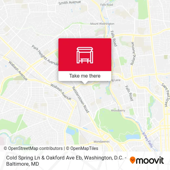 Cold Spring Ln & Oakford Ave Eb map