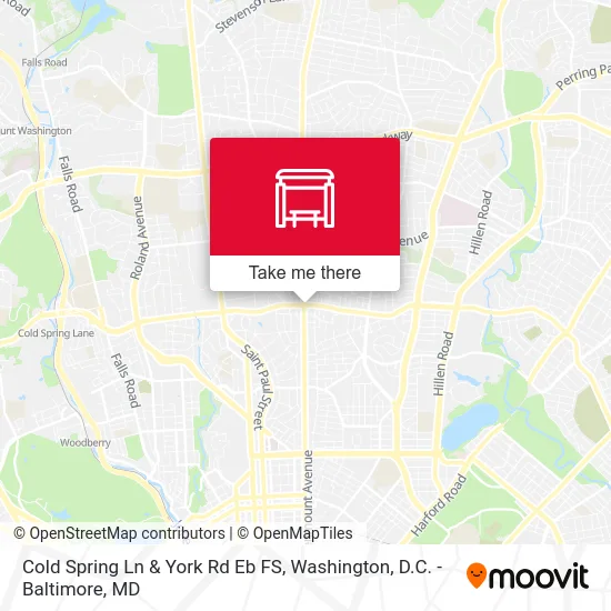 Cold Spring Ln & York Rd Eb FS map