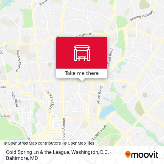 Cold Spring Ln & the League map