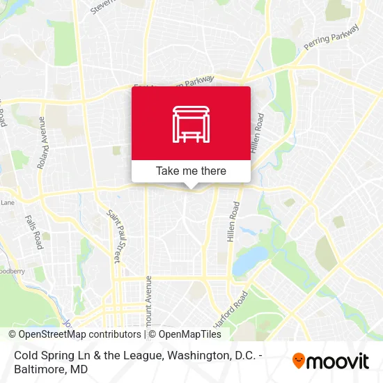 Cold Spring Ln & the League map