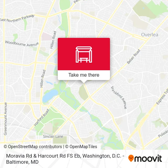 Moravia Rd & Harcourt Rd FS Eb map