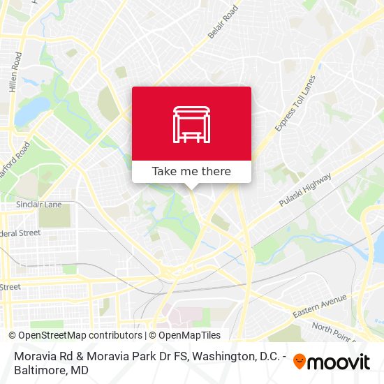 Moravia Rd & Moravia Park Dr FS map