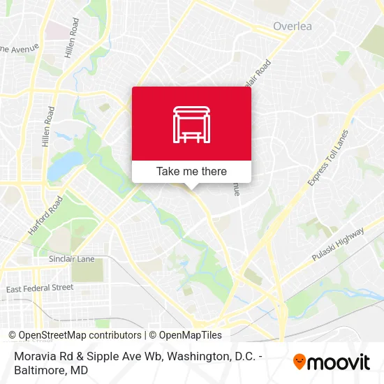 Moravia Rd & Sipple Ave Wb map
