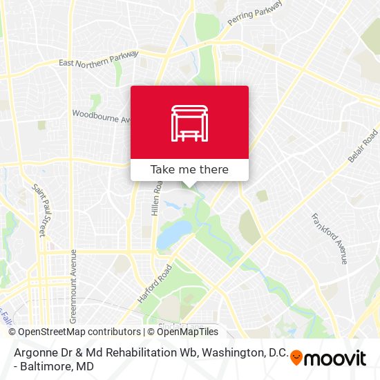 Argonne Dr & Md Rehabilitation Wb map