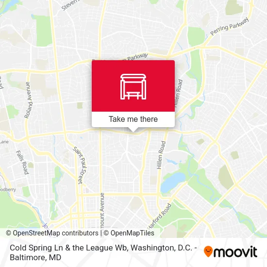 Cold Spring Ln & the League Wb map