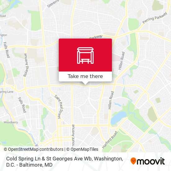 Cold Spring Ln & St Georges Ave Wb map