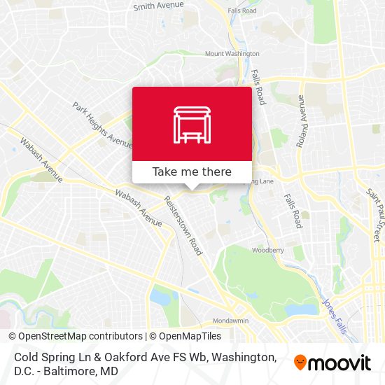 Cold Spring Ln & Oakford Ave FS Wb map