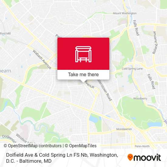 Mapa de Dolfield Ave & Cold Spring Ln FS Nb