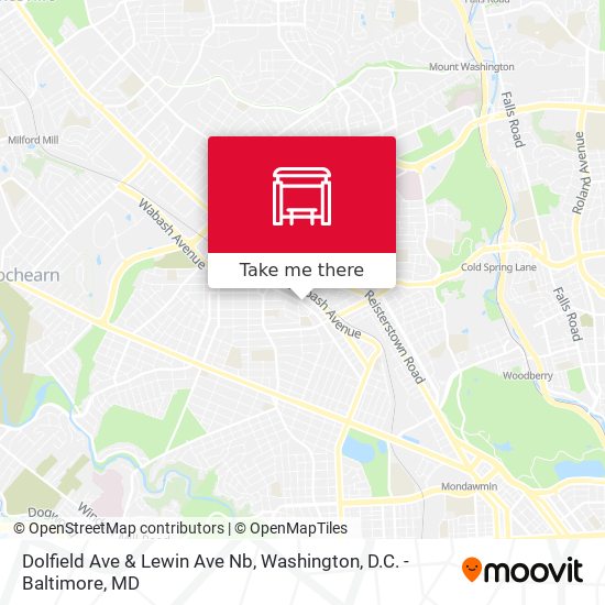 Dolfield Ave & Lewin Ave Nb map