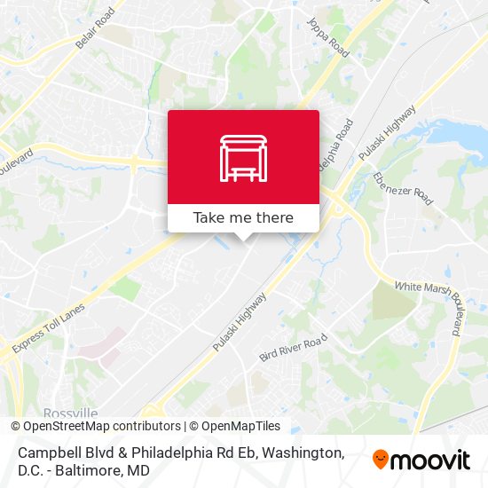Mapa de Campbell Blvd & Philadelphia Rd Eb