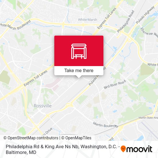 Mapa de Philadelphia Rd & King Ave Ns Nb