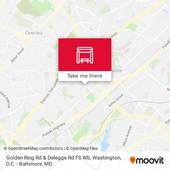 Golden Ring Rd & Delegge Rd FS Wb map