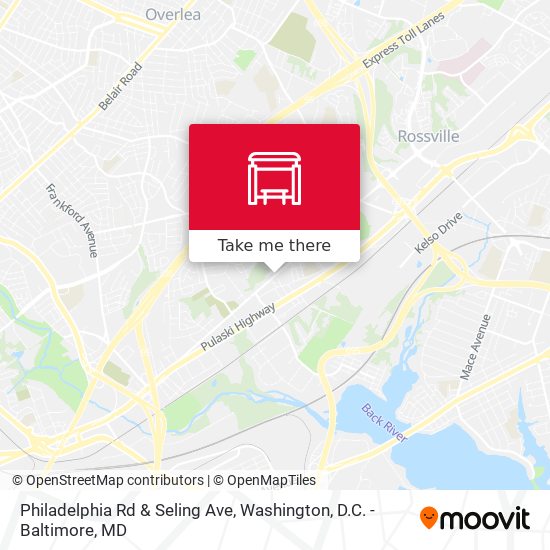 Philadelphia Rd & Seling Ave map