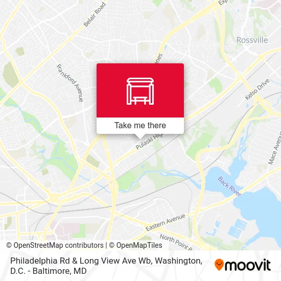 Philadelphia Rd & Long View Ave Wb map