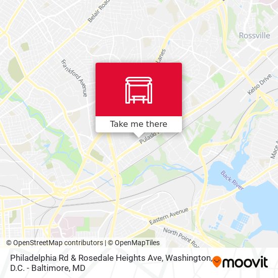 Philadelphia Rd & Rosedale Heights Ave map