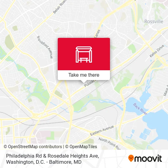Philadelphia Rd & Rosedale Heights Ave map