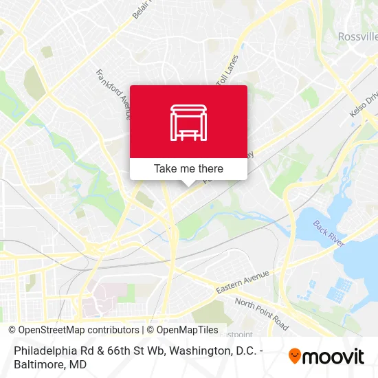 Philadelphia Rd & 66th St Wb map