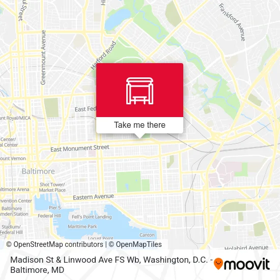 Madison St & Linwood Ave FS Wb map